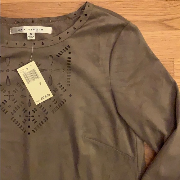 NWT! Size small faux suede Max Studio dress. - Picture 2 of 4